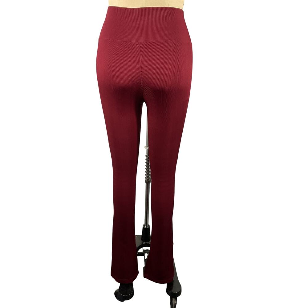 Nicholas Ribbed Prune Delia Leggings Size 0 - Picture 3 of 5